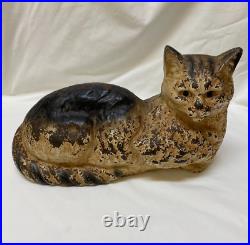 Antique Heavy Cast Iron Cat Doorstop