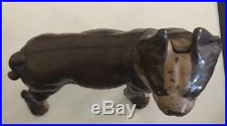 Antique Hubley 10x9 Boston Terrior Bull Dog Cast Iron Door Stop Figure Georgia