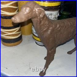 Antique Hubley 16 Borzoi Whippet Wolfhound Cast Iron Dog Doorstop Statue Antique Hubley 16 Borzoi Whippet Wolfhound Cast Iron Dog Doorstop Statue