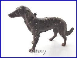Antique Hubley 16 Borzoi Whippet Wolfhound Cast Iron Dog Doorstop Statue Rare