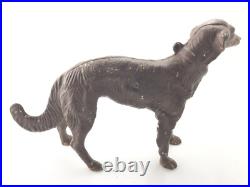 Antique Hubley 16 Borzoi Whippet Wolfhound Cast Iron Dog Doorstop Statue Rare