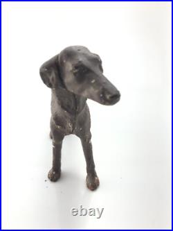Antique Hubley 16 Borzoi Whippet Wolfhound Cast Iron Dog Doorstop Statue Rare