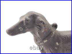 Antique Hubley 16 Borzoi Whippet Wolfhound Cast Iron Dog Doorstop Statue Rare