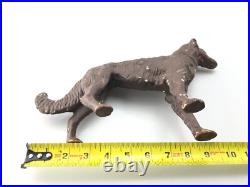 Antique Hubley 16 Borzoi Whippet Wolfhound Cast Iron Dog Doorstop Statue Rare