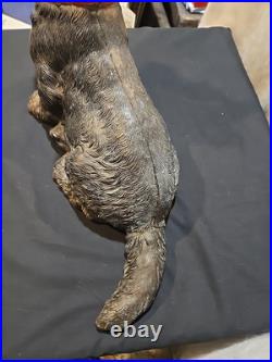 Antique Hubley 16 Scottish Terrier Cast Iron Dog Doorstop USA Huge Scottie Dog