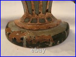 Antique Hubley 182 Doorstop Basket of Flowers Cast Iron Original Paint
