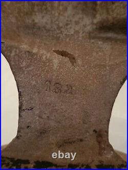 Antique Hubley 182 Doorstop Basket of Flowers Cast Iron Original Paint