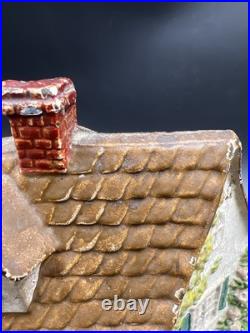 Antique Hubley #211 Cast Iron Doorstop Cape Cod Cottage Shape. Original Paint