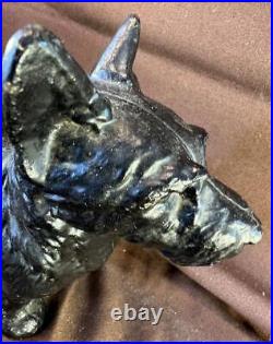 Antique Hubley #305 The Scotty Doorstop Cast Iron Scottish Terrier Scottie