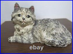Antique Hubley 335 Cast Iron Cat Doorstop Very Nice Antique Condition F/s Antique Hubley 335 Cast Iron Cat Doorstop Very Nice Antique Condition F/s