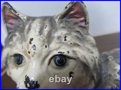 Antique Hubley 335 Cast Iron Cat Doorstop Very Nice Antique Condition F/s Antique Hubley 335 Cast Iron Cat Doorstop Very Nice Antique Condition F/s