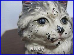 Antique Hubley 335 Cast Iron Cat Doorstop Very Nice Antique Condition F/s Antique Hubley 335 Cast Iron Cat Doorstop Very Nice Antique Condition F/s