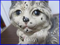 Antique Hubley 335 Cast Iron Cat Doorstop Very Nice Antique Condition F/s Antique Hubley 335 Cast Iron Cat Doorstop Very Nice Antique Condition F/s