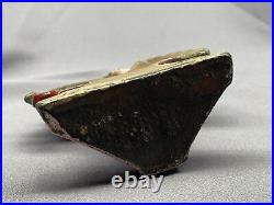 Antique Hubley #8 Cast Iron Door Stop Flower Basket Book End 6 tall
