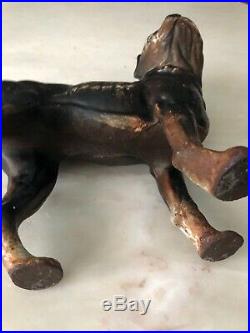 Antique Hubley Boston Terrior Bull Dog Cast Iron Door Stop 10x 10