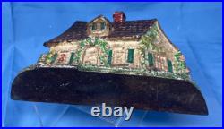 Antique Hubley COTTAGE Cast Iron Door stop