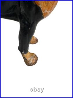 Antique Hubley Cast Iron Boston Terrier Dog Door Stop