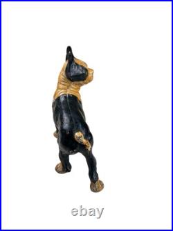 Antique Hubley Cast Iron Boston Terrier Dog Door Stop