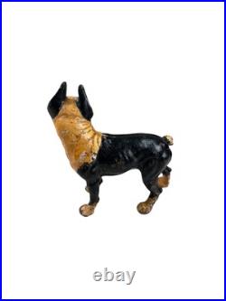 Antique Hubley Cast Iron Boston Terrier Dog Door Stop