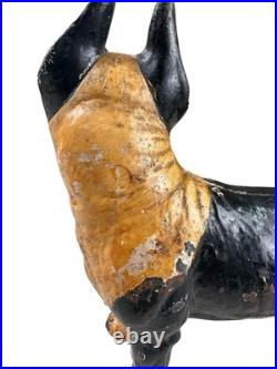 Antique Hubley Cast Iron Boston Terrier Dog Door Stop