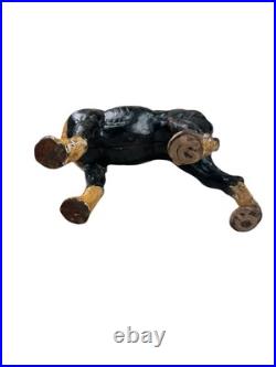 Antique Hubley Cast Iron Boston Terrier Dog Door Stop