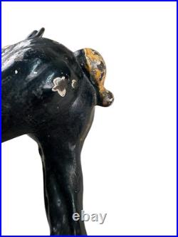 Antique Hubley Cast Iron Boston Terrier Dog Door Stop