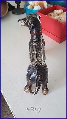 Antique Hubley Cast Iron Dachshund Dog Doorstop Cat. No. 326