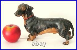 Antique Hubley Cast Iron Dachshund Doorstop Folk Art Statue Sculpture Figural Antique Hubley Cast Iron Dachshund Doorstop Folk Art Statue Sculpture Figural