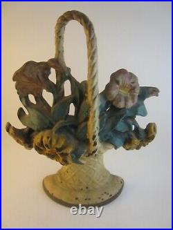 Antique Hubley Cast Iron Doorstop 9 3/4'', # 120, original paint
