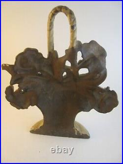Antique Hubley Cast Iron Doorstop 9 3/4'', # 120, original paint