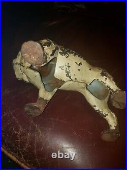Antique Hubley Cast Iron English Bulldog Art Statue Sculpture Dog Door Doorstop