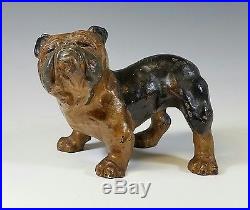 Antique Hubley Cast Iron English Bulldog Dog Paperweight / Doorstop