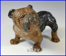 Antique Hubley Cast Iron English Bulldog Dog Paperweight / Doorstop
