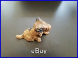 Antique Hubley Cast Iron Fox Terrier Dog Art Statue Sculpture Paper Weight