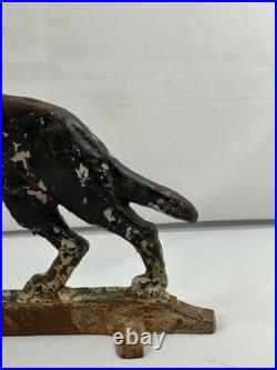 Antique Hubley Cast Iron German Shepherd Dog 13 Doorstop Original Paint