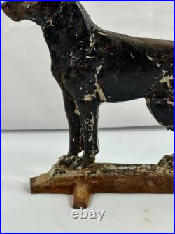 Antique Hubley Cast Iron German Shepherd Dog 13 Doorstop Original Paint