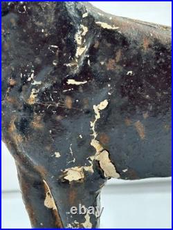 Antique Hubley Cast Iron German Shepherd Dog 13 Doorstop Original Paint