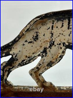 Antique Hubley Cast Iron German Shepherd Dog 13 Doorstop Original Paint