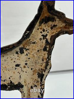 Antique Hubley Cast Iron German Shepherd Dog 13 Doorstop Original Paint