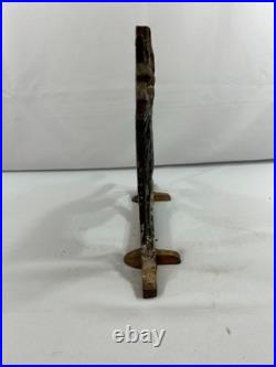 Antique Hubley Cast Iron German Shepherd Dog 13 Doorstop Original Paint