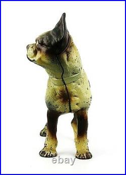 Antique Hubley Cast Iron Large 9 Long Doorstop French Bulldog Dog