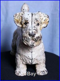 Antique Hubley Cast Iron Sealyham Terrier Dog Door Stop Best Pet Ever