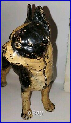 Antique Hubley Cast Iron Terrier Dog Doorstop