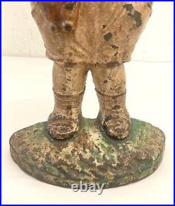 Antique Hubley Cast iron Doorstop Girl with Teddy Bear