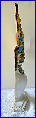 Antique Hubley Cosmos in Vase Large Cast Iron Doorstop 17 3/4