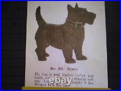 Antique Hubley Dog Cast Iron Doorstop Scotty #305, Age Circa 1920