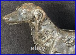 Antique Hubley Doorstop Large Borzoi Russian Wolfhound Dog Statue #211
