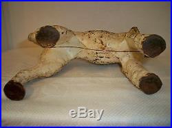 Antique Hubley Fox Terrier Cast Iron Doorstop Set (3) Pieces