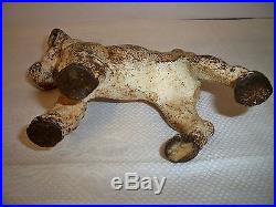Antique Hubley Fox Terrier Cast Iron Doorstop Set (3) Pieces