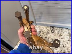 Antique Hubley German Shepherd Dog Cast Iron Door Stop 9.25H 10L Original